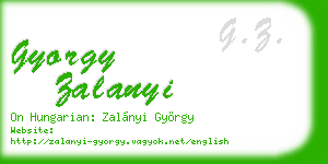 gyorgy zalanyi business card