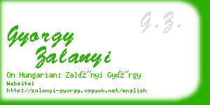 gyorgy zalanyi business card